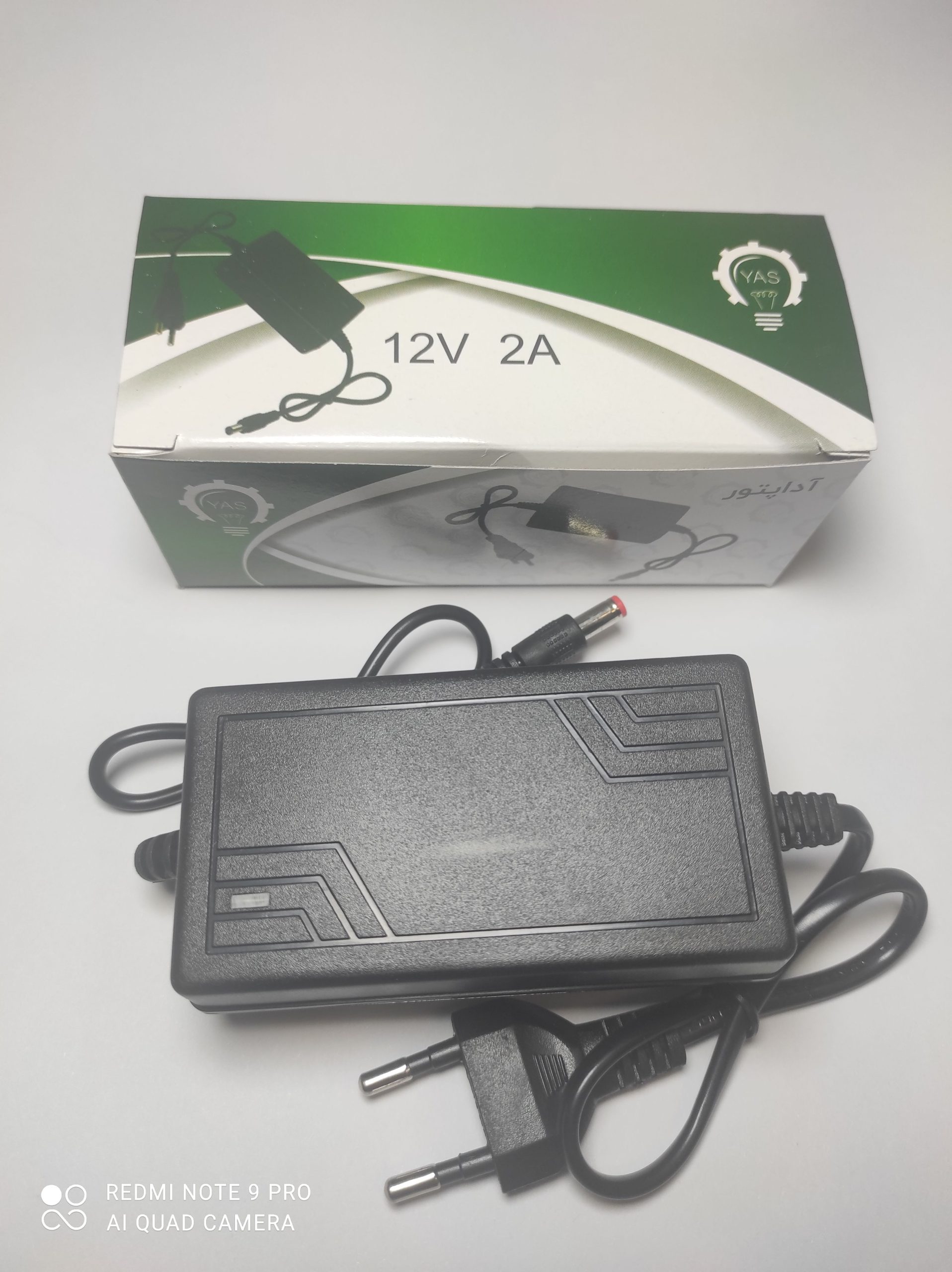 آداپتور 12 ولت 2 آمپر ضمانت دار مبدل الکتریکی 12 ولت 2 آمپر