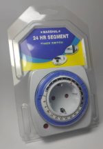 پریز تایمردار دوشاخه دار 24 ساعته