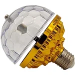 لامپ دیسکویی 6 وات طلایی RGB