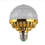 لامپ دیسکویی 6 وات طلایی RGB