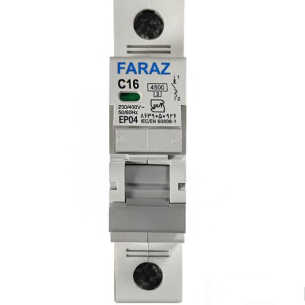 فیوز مینیاتوری تک فاز 16آمپر استاندارد فراز