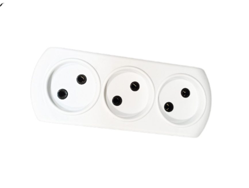 سه راهی دوشاخه دار بدون ارت استاندارد وندا سه راهی دوشاخه دار بدون ارت استاندارد وندا