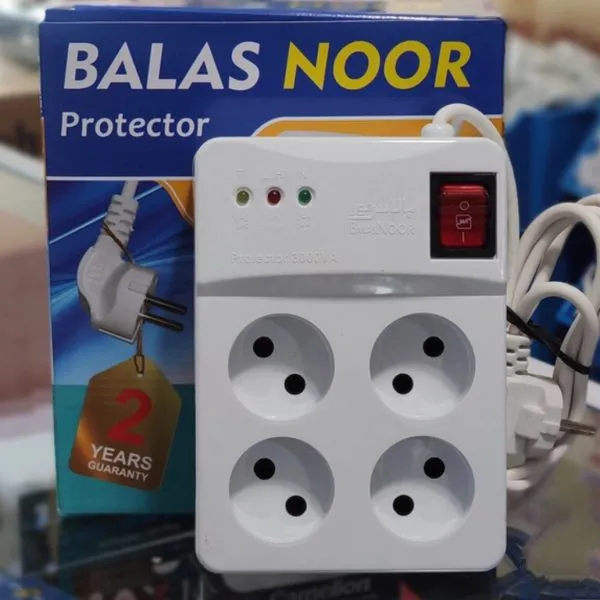 محافظ ولتاژ چهارخانه صوت وتصویر بالاس نور