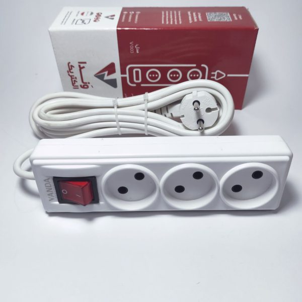 سه راهی برق سه خانه بدون ارت استاندارد وندا