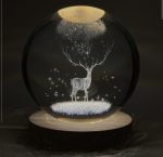 چراغ خواب مدل گوی شیشه ای سه بعدی3