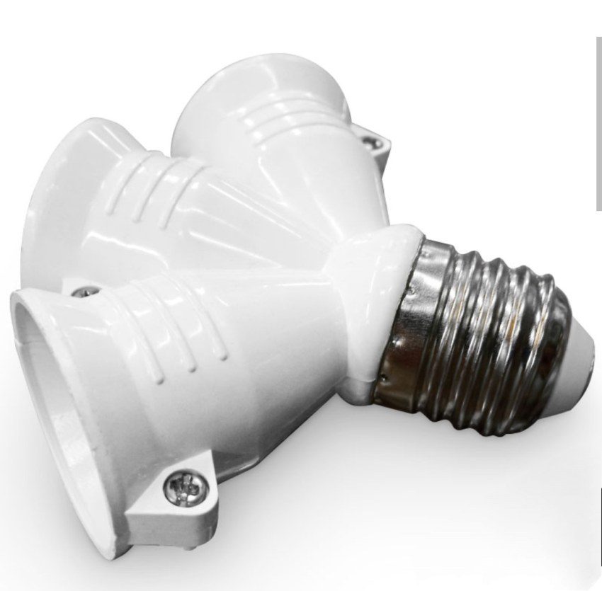 تبدیل سرپیچ لامپ 1 به 3 تبدیل سرپیچ لامپ 1 به 3