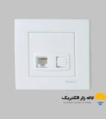 پریز تلفن تک سوکت دو خط آسا دلند بسته 5 عددی