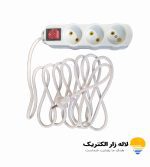 سه راهی برق سپهر مدل سه پریز 1.5 متر