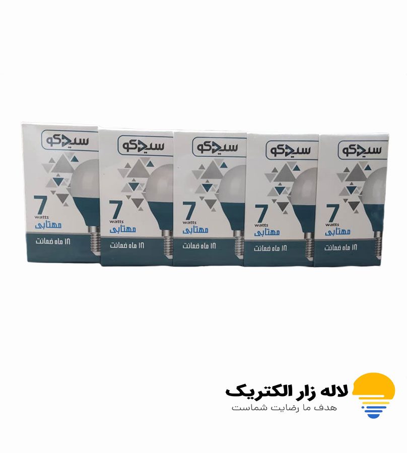 خرید لامپ حبابی ال ای دی 7 وات سیدکو خرید لامپ حبابی ال ای دی 7 وات سیدکو